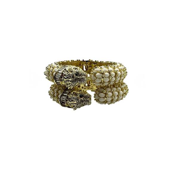 NEW GARLAND BAGS women's single leopard bracelet in white - Picture 2 of 3